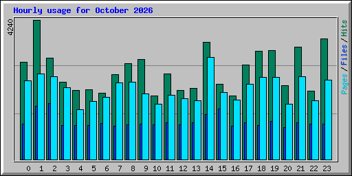 Hourly usage for October 2026